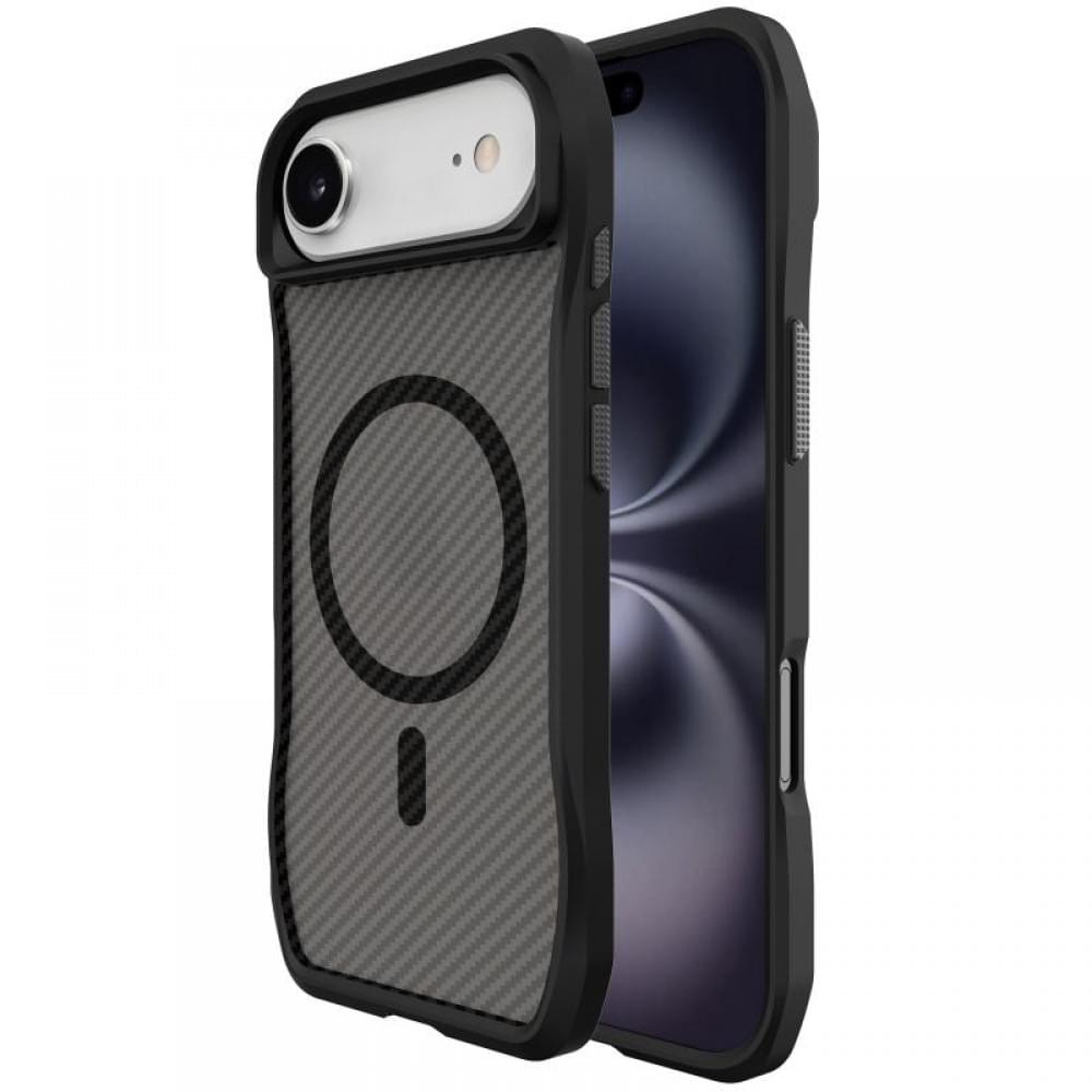 Чохол TPU Space Octagon with MagSafe для Apple iPhone 17 Air (6.5") Carbon Black