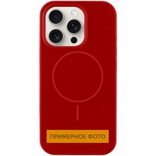 Чохол Silicone Case Full Protective (AA) NO LOGO with MagSafe для Apple iPhone 15 (6.1") Червоний / Deep Red