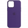 Шкіряний чохол Leather Case (AA) with MagSafe для Apple iPhone 12 Pro / 12 (6.1") Violet