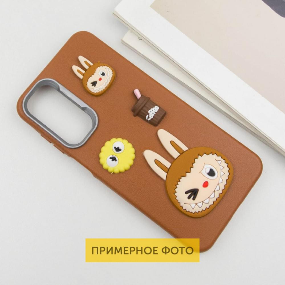 Чохол TPU Leather Toys для Xiaomi Poco X6 / Note 13 Pro 5G Labubu / Brown