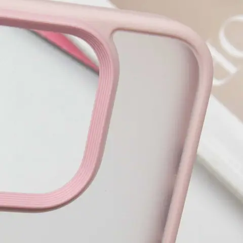 TPU+PC чохол Metal Buttons для Apple iPhone 16 Pro Max (6.9") Рожевий