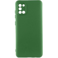 Чохол TPU GETMAN Liquid Silk Full Camera для Samsung Galaxy A31 Зелений / Dark green