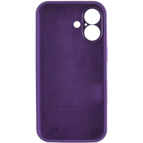 Чохол Silicone Case Full Camera Protective (AA) для Apple iPhone 16 (6.1") Фіолетовий / Amethyst