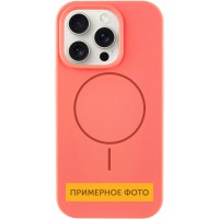 Чохол Silicone Case Full Protective (AA) NO LOGO with MagSafe для Apple iPhone 15 Plus (6.7") Кавуновий / Watermelon red
