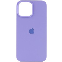 Чохол Silicone Case (AA) Logo with MagSafe для Apple iPhone 11 (6.1") Бузковий / Dasheen