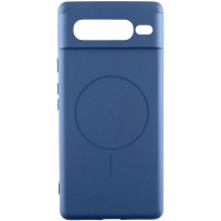 Чохол Silicone Cover Lakshmi Full Camera (AA) with MagFit для Google Pixel 7 Pro Синій / Navy blue