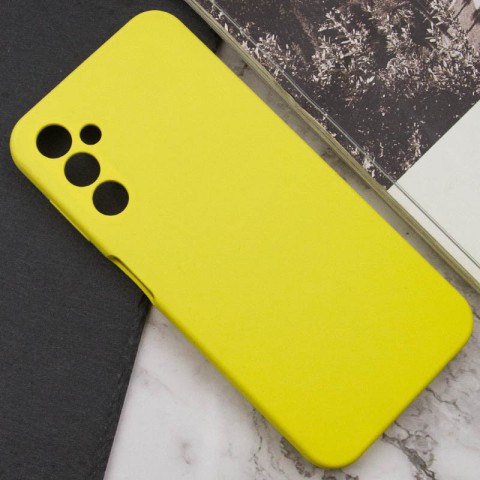 Чохол Silicone Cover Lakshmi Full Camera (AAA) для Samsung Galaxy A14 4G/5G Жовтий / Yellow