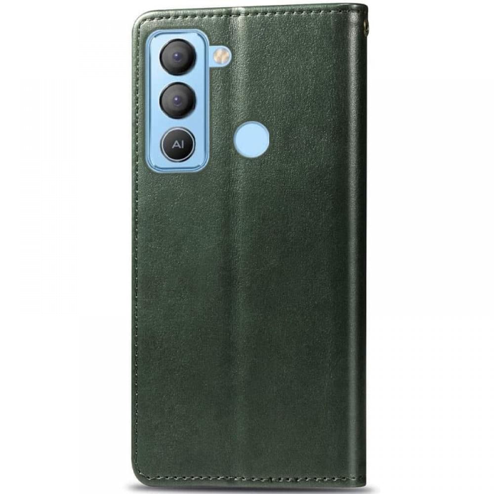 Шкіряний чохол-книжка GETMAN Gallant (PU) для TECNO Pop 5 LTE Зелений