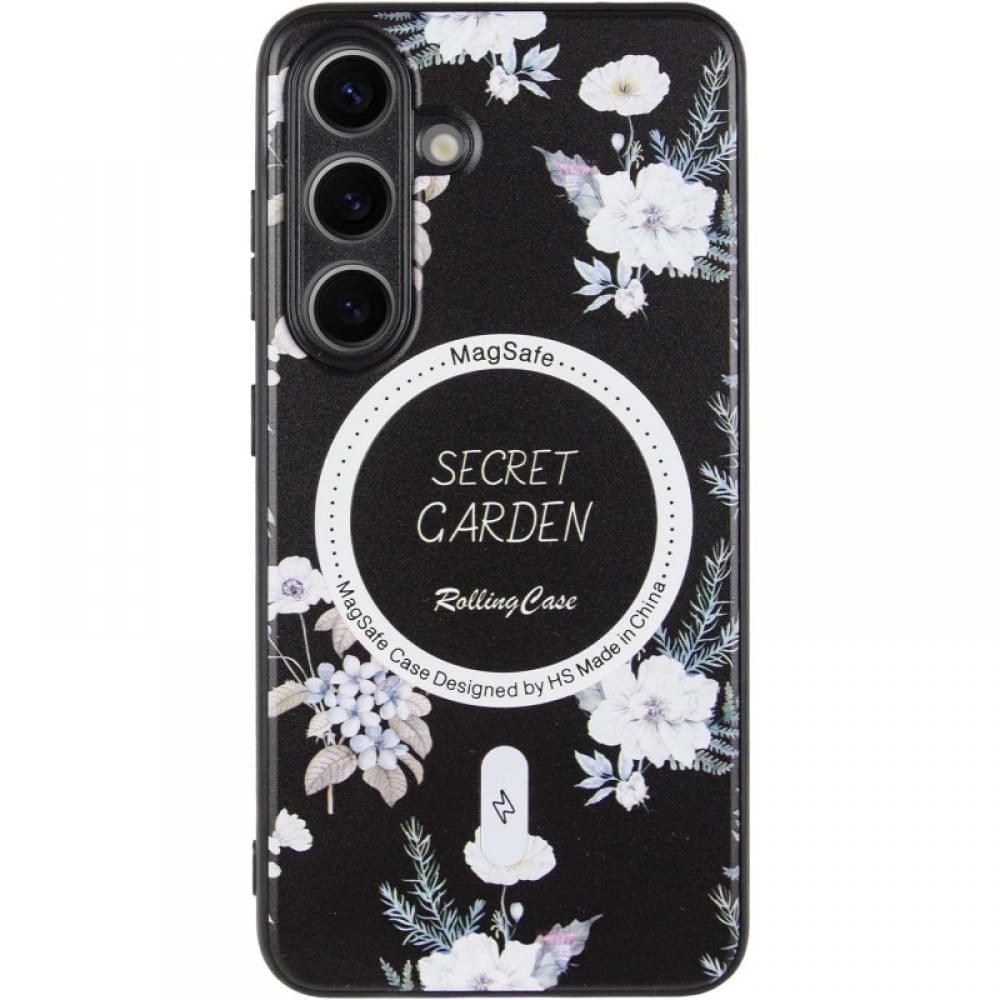 TPU+PC чохол Secret Garden with MagFit для Samsung Galaxy S23 FE Black
