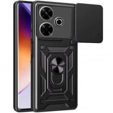 Чохол Ummi Camshield Serge Ring для Xiaomi Redmi 13 4G / Poco M6 4G Чорний