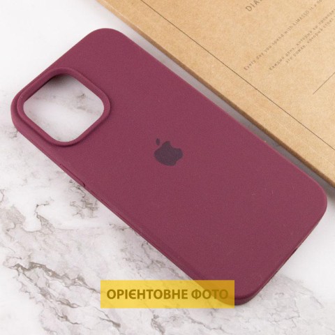 Чохол Silicone Case Full Protective (AA) для Apple iPhone 16 (6.1") Бордовий / Plum