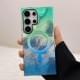 Чохол TPU Shiny Mountain (MagFit) для Samsung Galaxy S24 Ultra Green / Blue