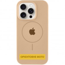 Чохол Silicone Case Full Protective (AA) V2 with MagSafe для Apple iPhone 15 Pro (6.1") Бежевий / Desert Gold