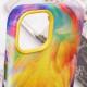 Шкіряний чохол Colour Splash with MagSafe для Apple iPhone 14 (6.1") Yellow / Red