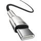 Дата кабель Baseus Cafule Series Metal Type-C to Type-C 100W (1m) (CATJK-C) Чорний