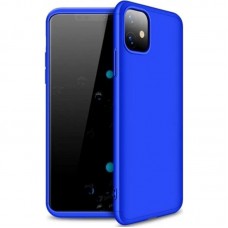 Пластикова накладка GKK LikGus 360 градусів (opp) для Apple iPhone 11 (6.1") Синій