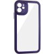 TPU чохол Transparent + Colour 1,5mm для Apple iPhone 11 (6.1") Purple