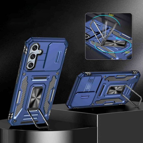 Ударостійкий чохол Camshield Army Ring для Samsung Galaxy A35 / A55 Синій / Navy