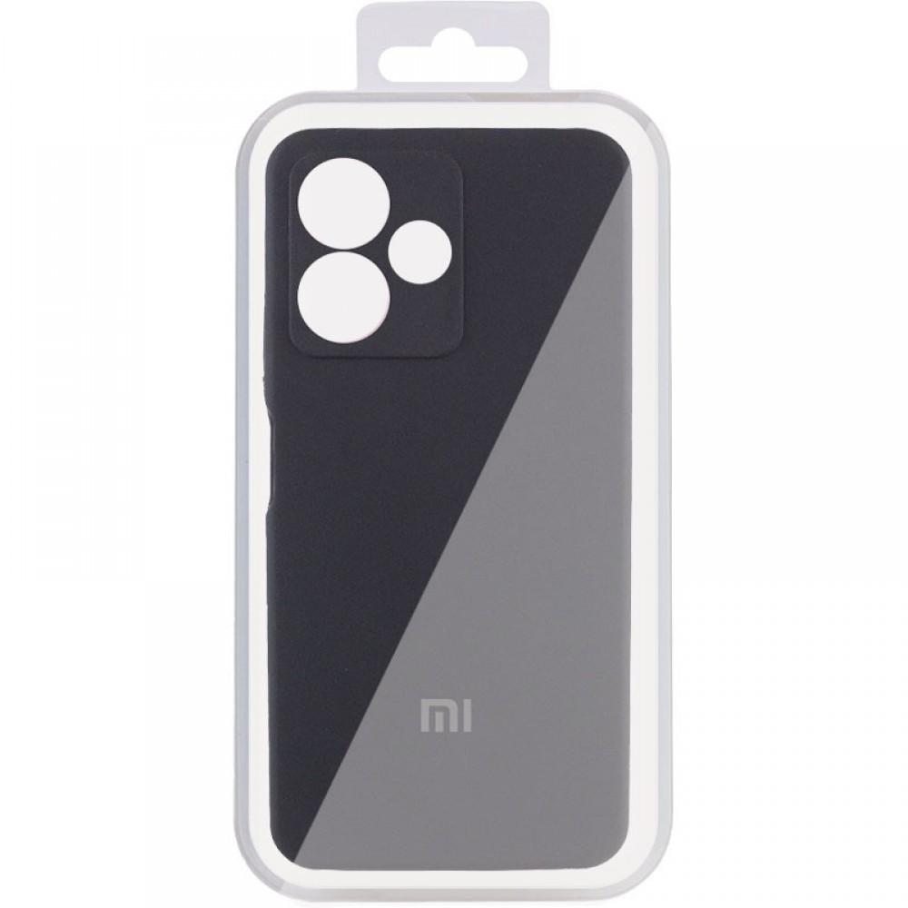 Чохол Silicone Cover Lakshmi Full Camera (AA) with logo для Xiaomi Redmi Note 14 5G Чорний / Black