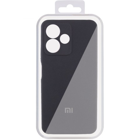 Чохол Silicone Cover Lakshmi Full Camera (AA) with logo для Xiaomi Redmi Note 14 5G Чорний / Black