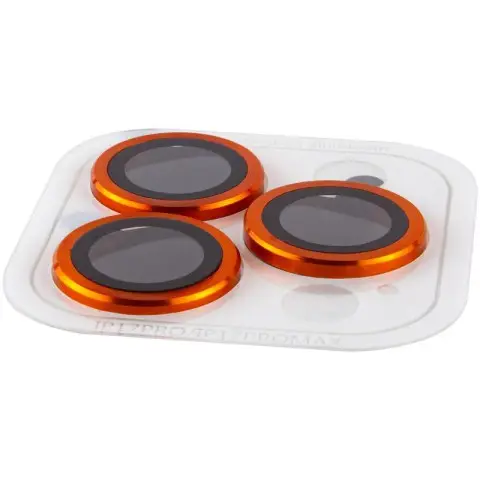 Захисне скло Metal Classic на камеру (у упак.) для Apple iPhone 17 Pro (6.3") / 17 Pro Max (6.9") Помаранчевий / Orange