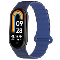 Ремінець Dual-color Magnetic для Xiaomi Mi Band 9/8/10 Navy Blue / Blue