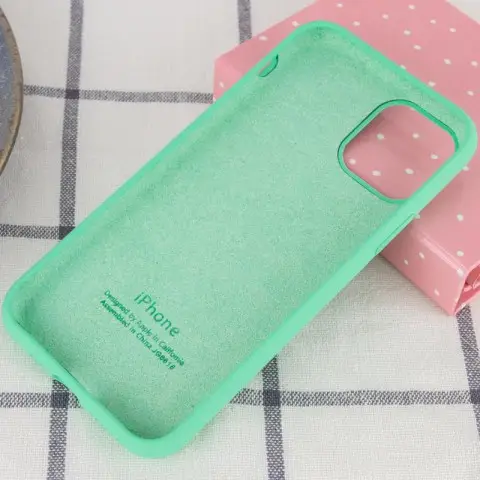 Чохол Silicone Case Full Protective (AA) для Apple iPhone 11 (6.1") Зелений / Spearmint