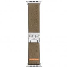 Ремінець Nylon New Design для Apple Watch 38/40/41/42mm(ser.10) Biege Brown