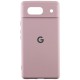 Чохол Silicone Cover Lakshmi Full Camera (AA) with logo для Google Pixel 7a Рожевий / Pink Sand