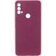 Чохол TPU GETMAN Liquid Silk Full Camera для Motorola Moto E40 Бордовий / Marsala