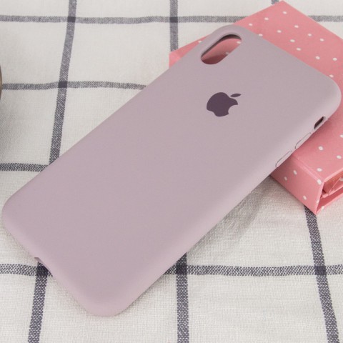 Чохол Silicone Case Full Protective (AA) для Apple iPhone XR (6.1") Сірий / Lavender