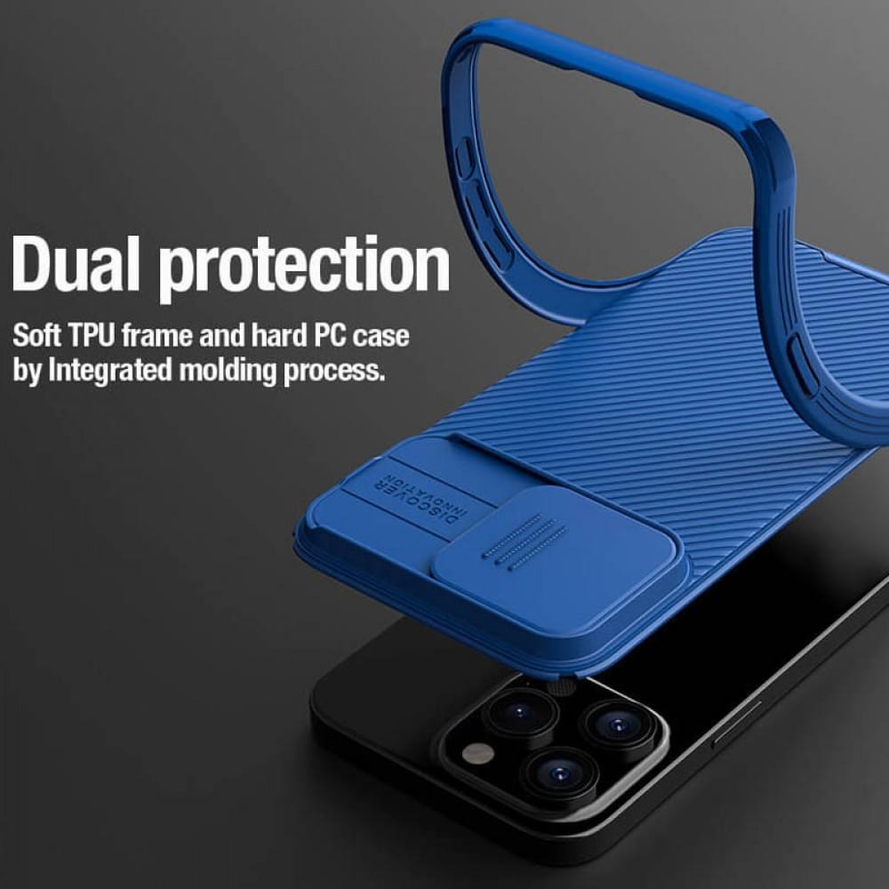 Карбоновая накладка Nillkin CamShield Pro Magnetic для Apple iPhone 15 Pro (6.1")