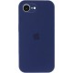 Чохол Silicone Case Full Camera Protective (AA) для Apple iPhone 16e (6.1") Синій / Deep navy