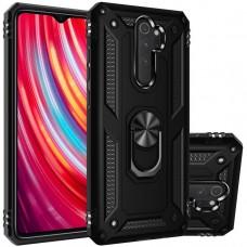 Ударостійкий чохол Serge Ring for Magnet для Xiaomi Redmi Note 8 Pro Чорний