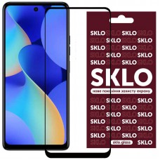 Захисне скло SKLO 3D (full glue) для TECNO Spark 10 Pro Чорний
