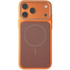 Чохол TPU TechWoven Hybrid with MagSafe для Apple iPhone 15 Pro Max (6.7") Orange / Brown
