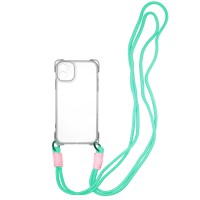 Чохол TPU CrossBody with straps для Apple iPhone 12 (6.1") Transparent