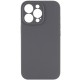 Чохол Silicone Case Full Camera Protective (AA) NO LOGO для Apple iPhone 13 Pro (6.1") Сірий / Dark Gray