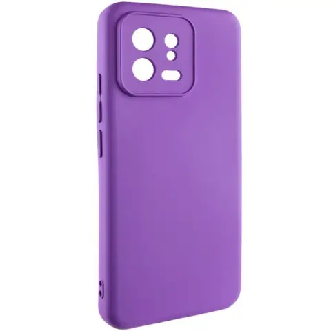 Чохол TPU GETMAN Liquid Silk Full Camera для Xiaomi 13 Pro Фіолетовий / Purple