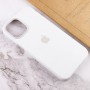 Чохол Silicone case (AAA) full with Magsafe and Animation для Apple iPhone 12 Pro Max (6.7") Білий / White