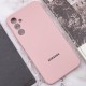Чохол Silicone Cover Lakshmi Full Camera (AAA) with Logo для Samsung Galaxy A34 5G Рожевий / Pink Sand