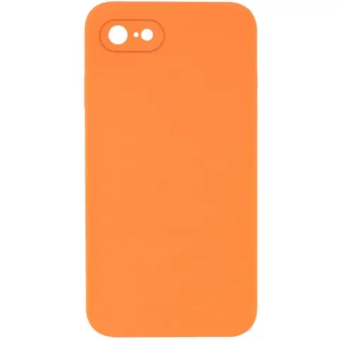 Чохол Silicone Case Square Full Camera Protective (AA) NOLOGO для Apple iPhone 7/8/SE (2020) (4.7") Помаранчевий / Papaya