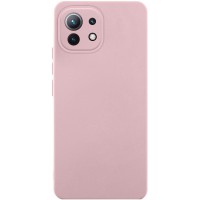 Чохол Silicone Cover Ummi Lakshmi Full Camera (AA) для Xiaomi Mi 11 Lite Рожевий / Pink Sand