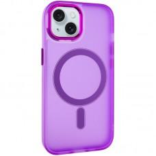 Чохол TPU+PC Lily with MagSafe для Apple iPhone 15 (6.1") Purple