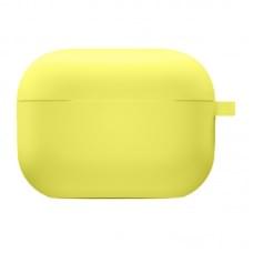 Силіконовий футляр з мікрофіброю для навушників Airpods 3 Жовтий / Bright Yellow