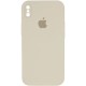 Чохол Silicone Case Square Full Camera Protective (AA) для Apple iPhone XS Max (6.5") Бежевий / Antique White