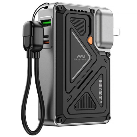 Портативний ЗП Power Bank WIWU Wi-P057 Knight 22.5W+PD35W 10000 mAh Black