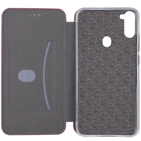 Шкіряний чохол-книжка Classy для Samsung Galaxy A11 Бордовий