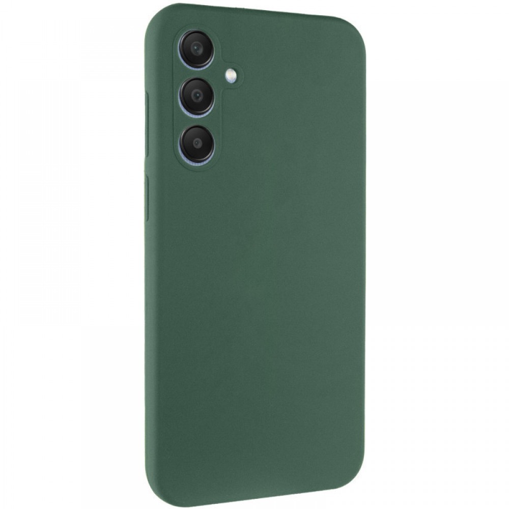 Чохол Silicone Cover Lakshmi Full Camera (AAA) для Samsung Galaxy A55 Зелений / Cyprus Green