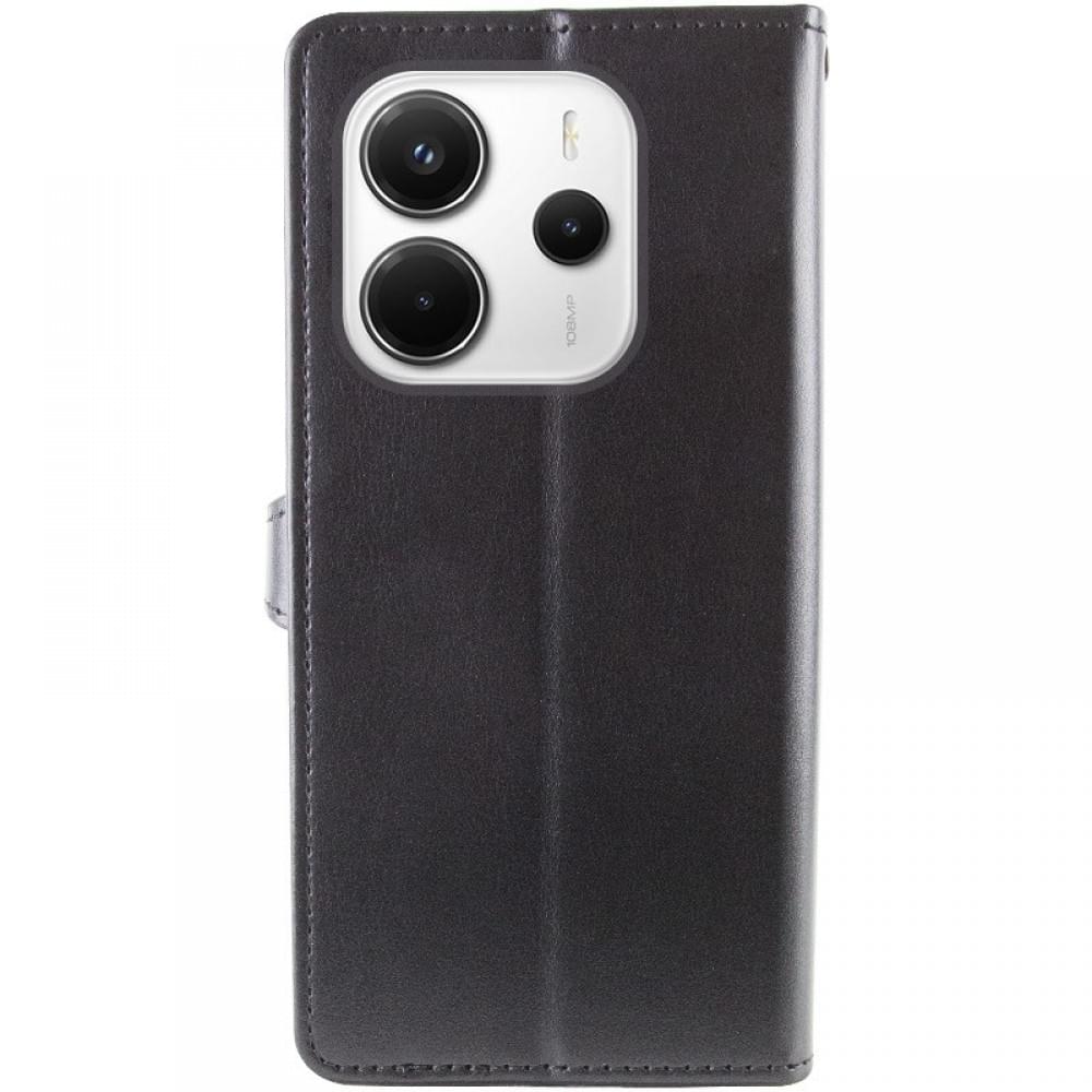 Шкіряний чохол-книжка GETMAN Gallant (PU) для Xiaomi Redmi Note 14 4G (Europe version) Чорний